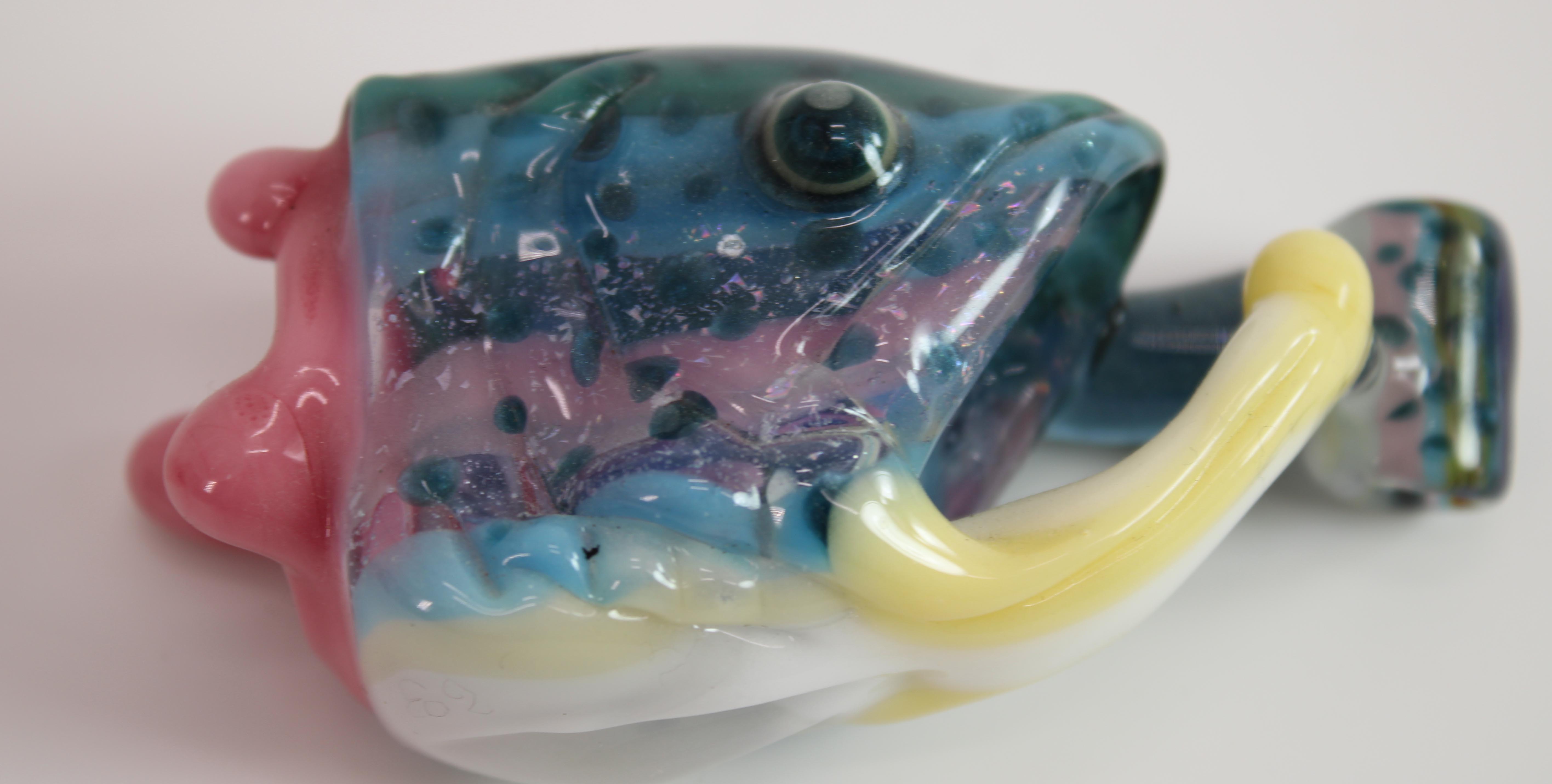 603 Glass Fish Head Pendant